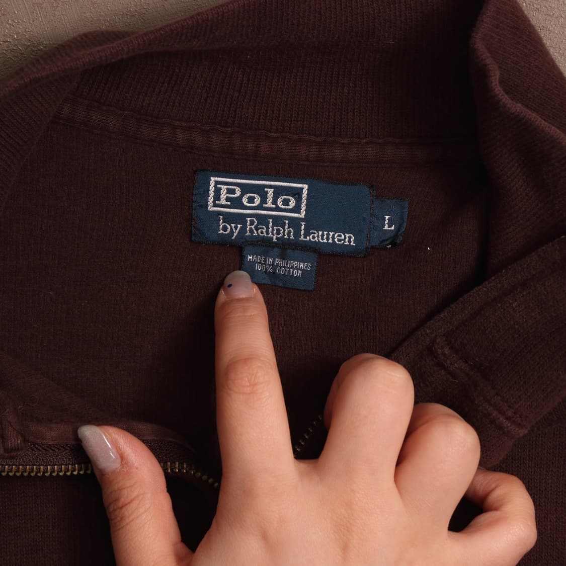 폴로 랄프로렌 반집업 코튼 니트 A1399 상품이미지3