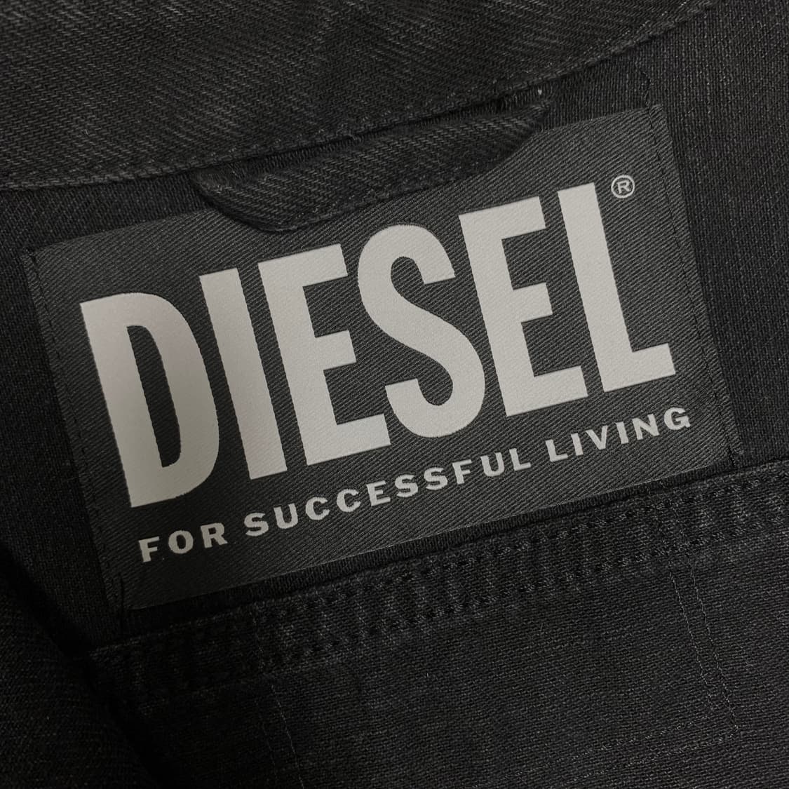 디젤 디스트레스드 오버사이즈 블랙 데님 셔츠 상품이미지5