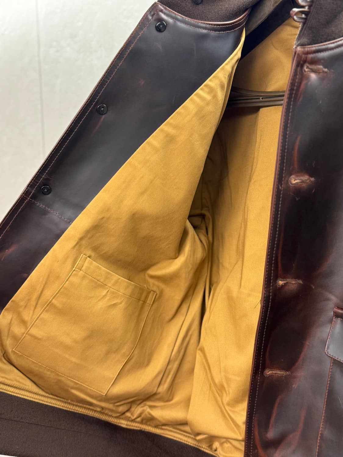 A1 1.5mm 차심 말가죽 가죽자켓 상품이미지9
