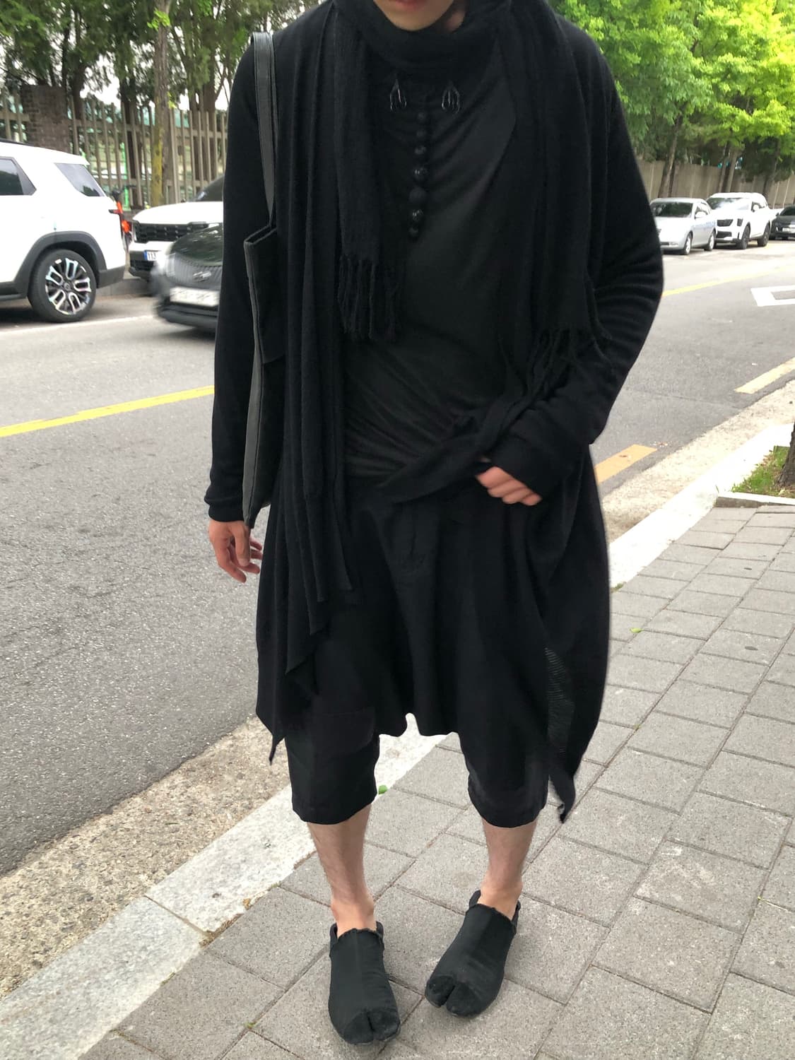 블랙 꼼데가르송 큐프라 사루엘 팬츠 상품이미지1
