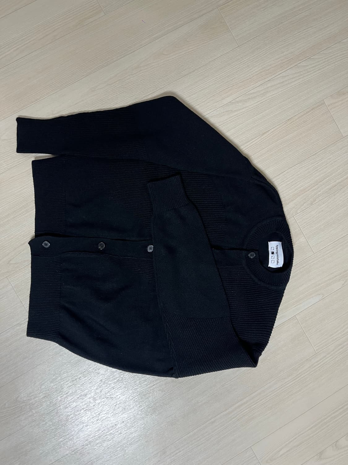 [Typing Mistake]BLACK MIXED TEXTURE 가디건 상품이미지8