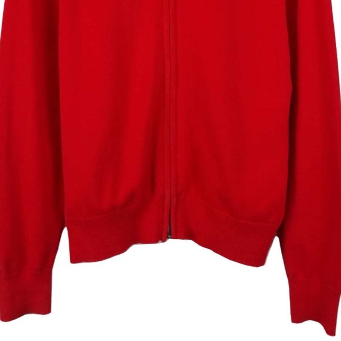 [타미힐피거] 스몰 로고 자수 니트 집업 가디건 레드 M19291 상품이미지5