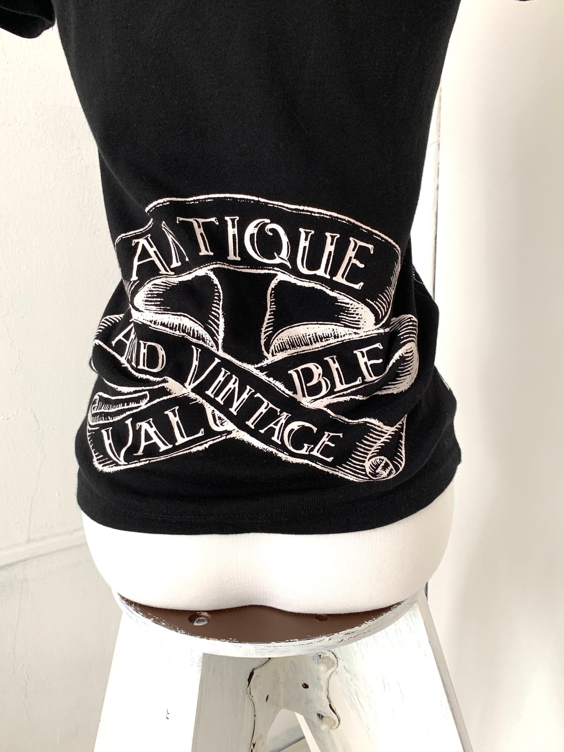 Glitz print hooded short-sleeve top 상품이미지4