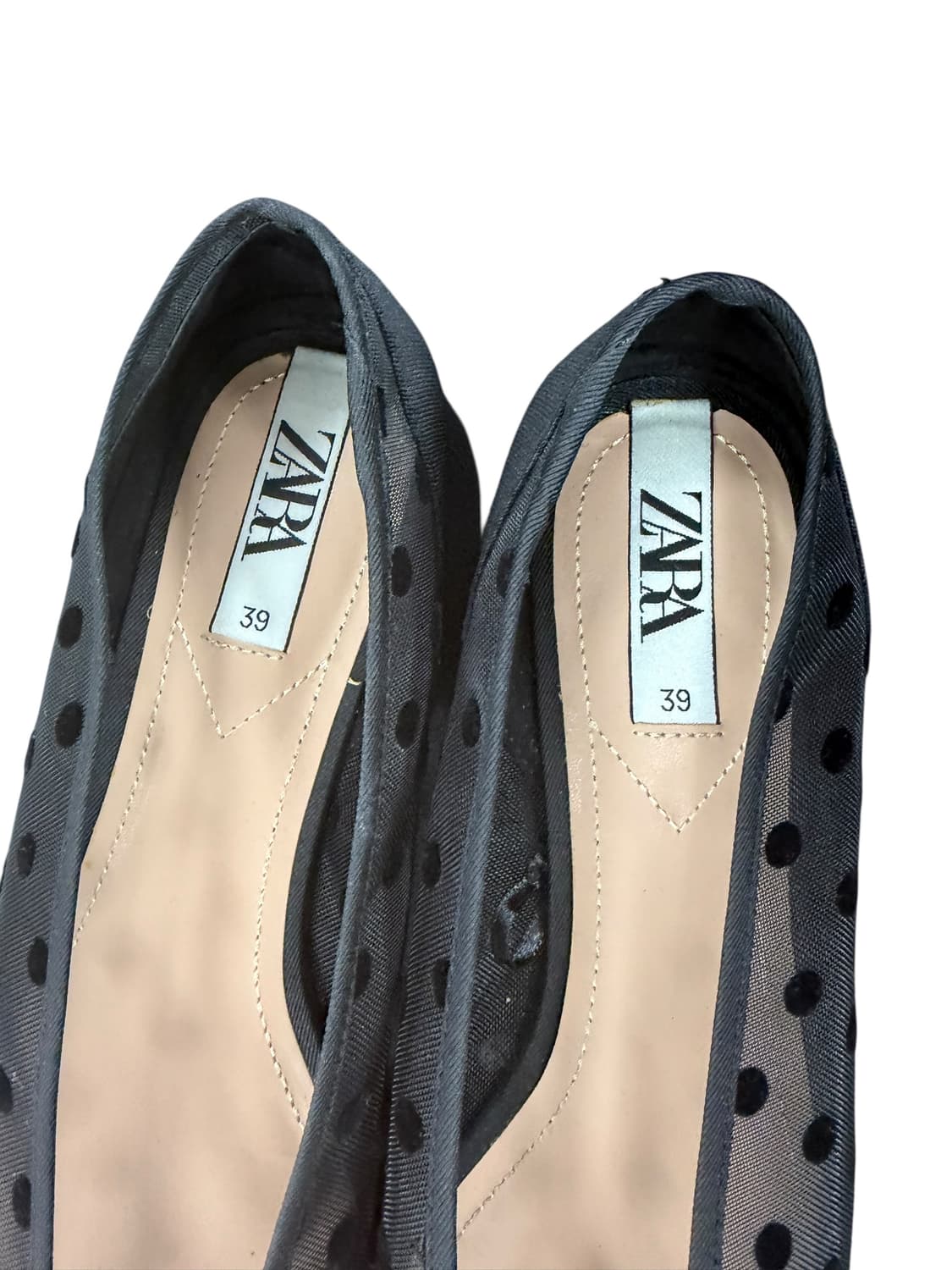 자라 39사이즈 도트 단화 국내 245 상품이미지3