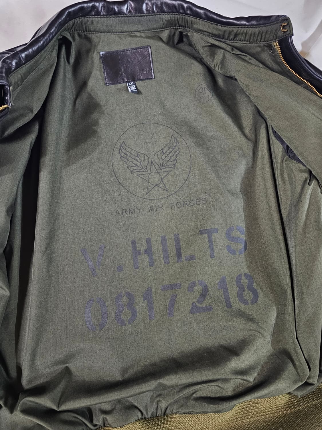 [빈티지] A-2 플라이트 밀리터리 레더 자켓 재킷 / 블랙 상품이미지7