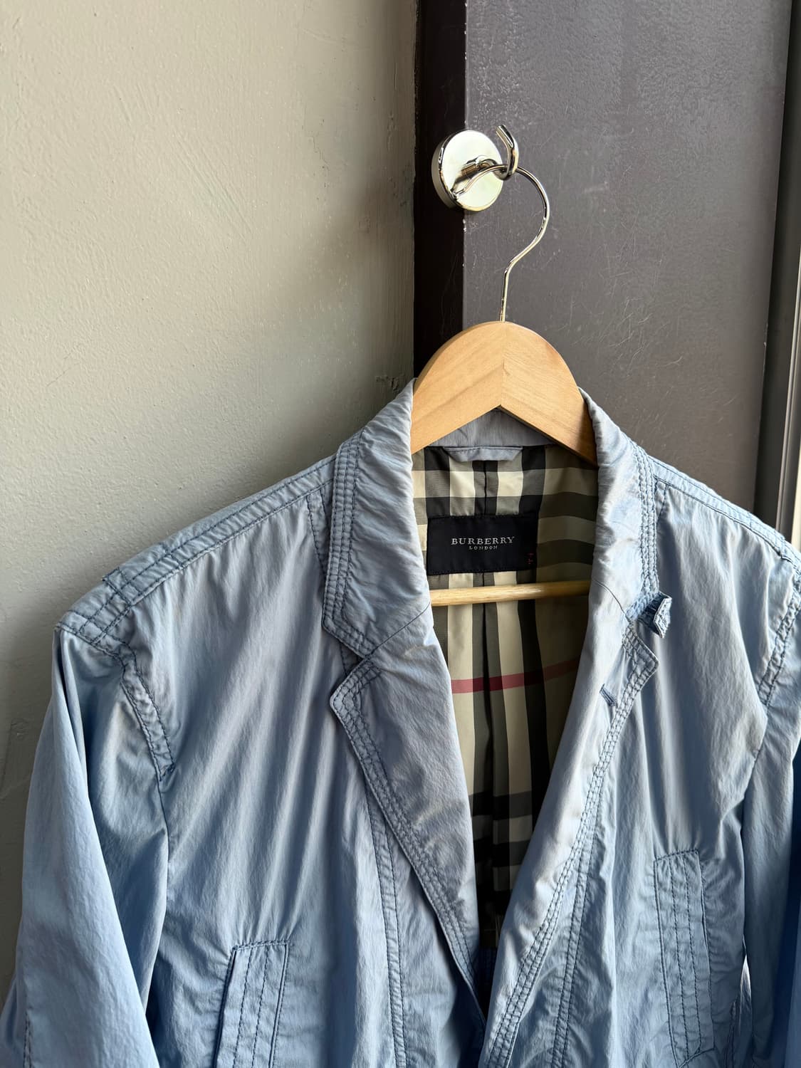 .M/ 버버리 가먼트다이드 아사코튼 블레이저 자켓 상품이미지3
