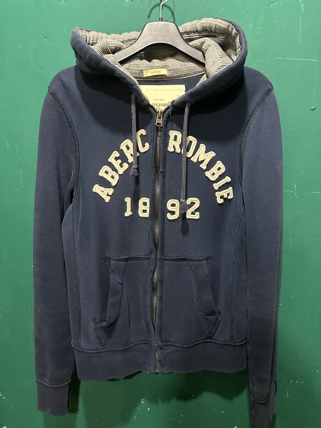 아베크롬비 후드집업 네이비M 상품이미지1