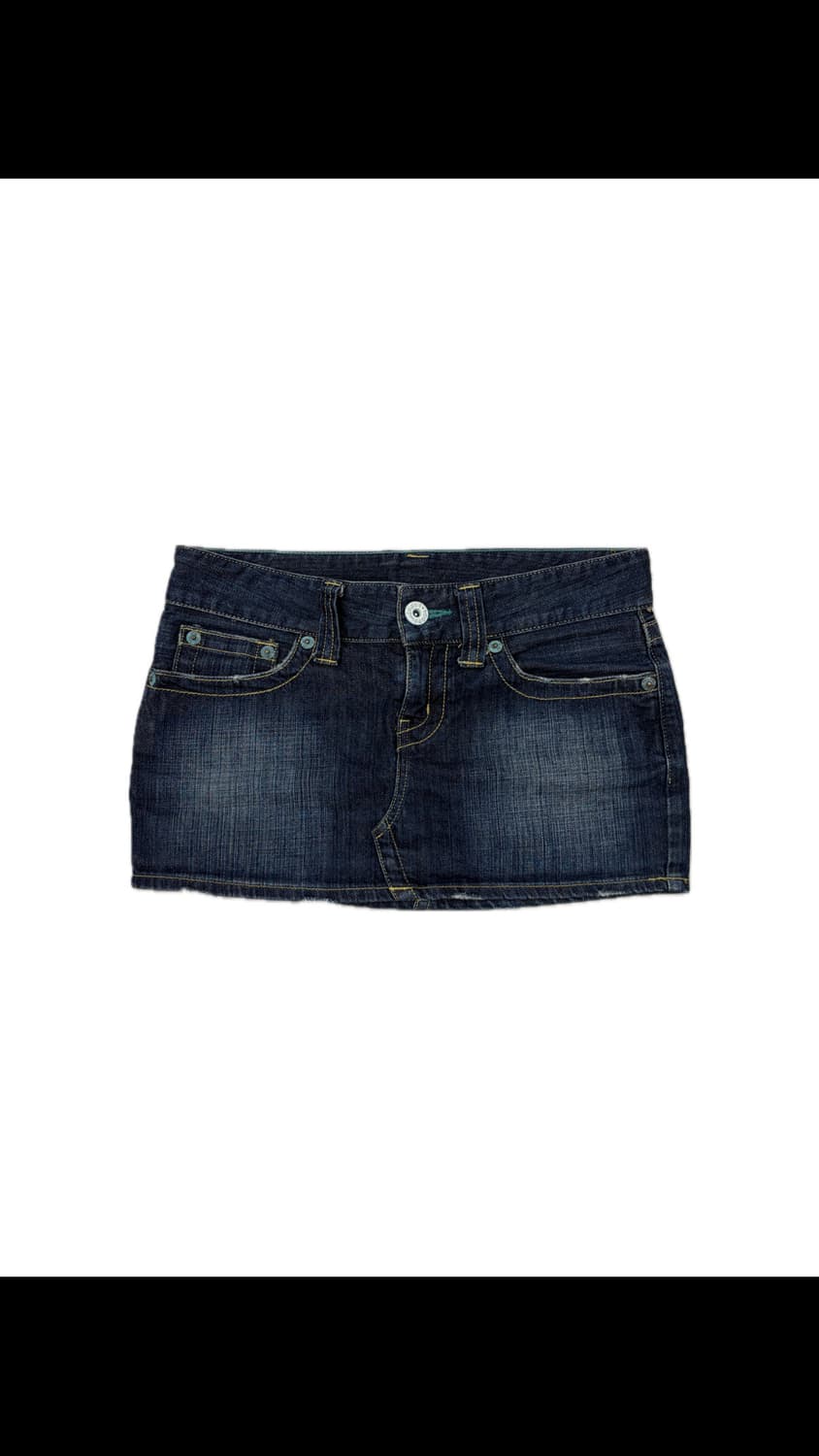 low-rise mini denim skirt 로우라이즈 미니 데님스커트 상품이미지1