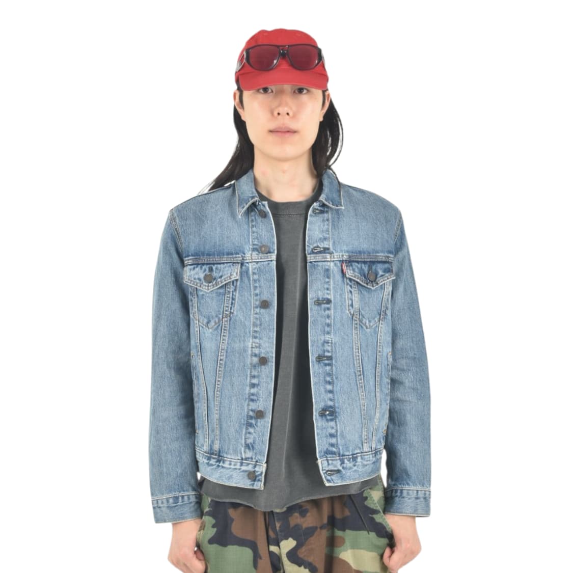 리바이스 지쟌 G쟌 데님 트러커 청자켓 S N0481 상품이미지1
