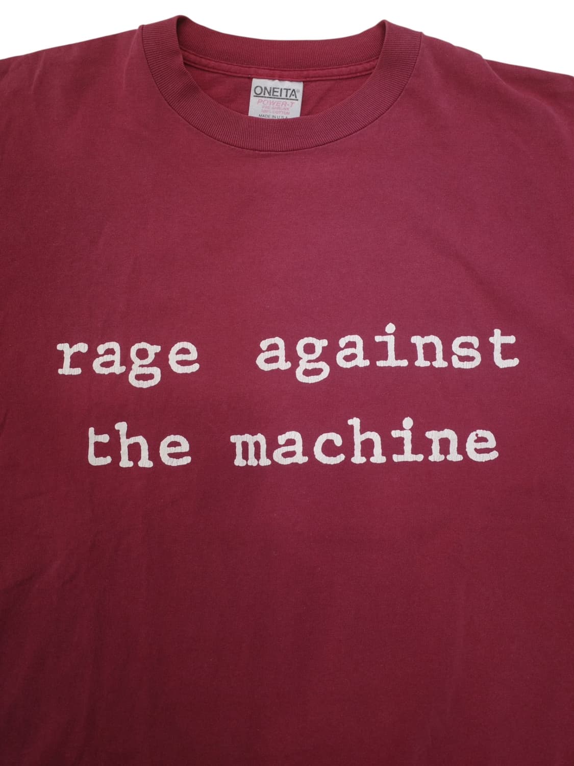 90‘s 레이지 어게인스트 더 머신 빈티지 밴드티 상품이미지2