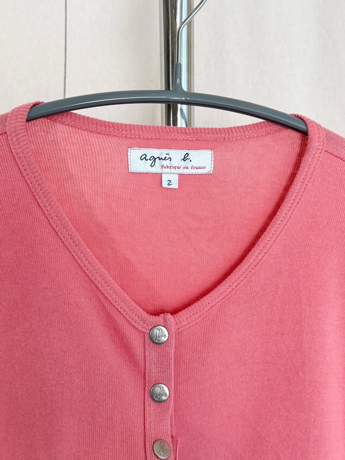 Agnes B. 코튼 가디건 (Made in France) 상품이미지6