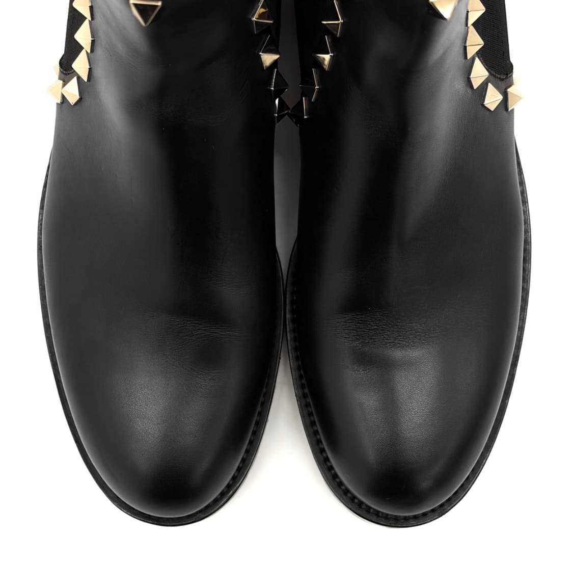 [37.5] 발렌티노 여성 락스터드 레더 리뱃 앵클 첼시 부츠 블랙 상품이미지8