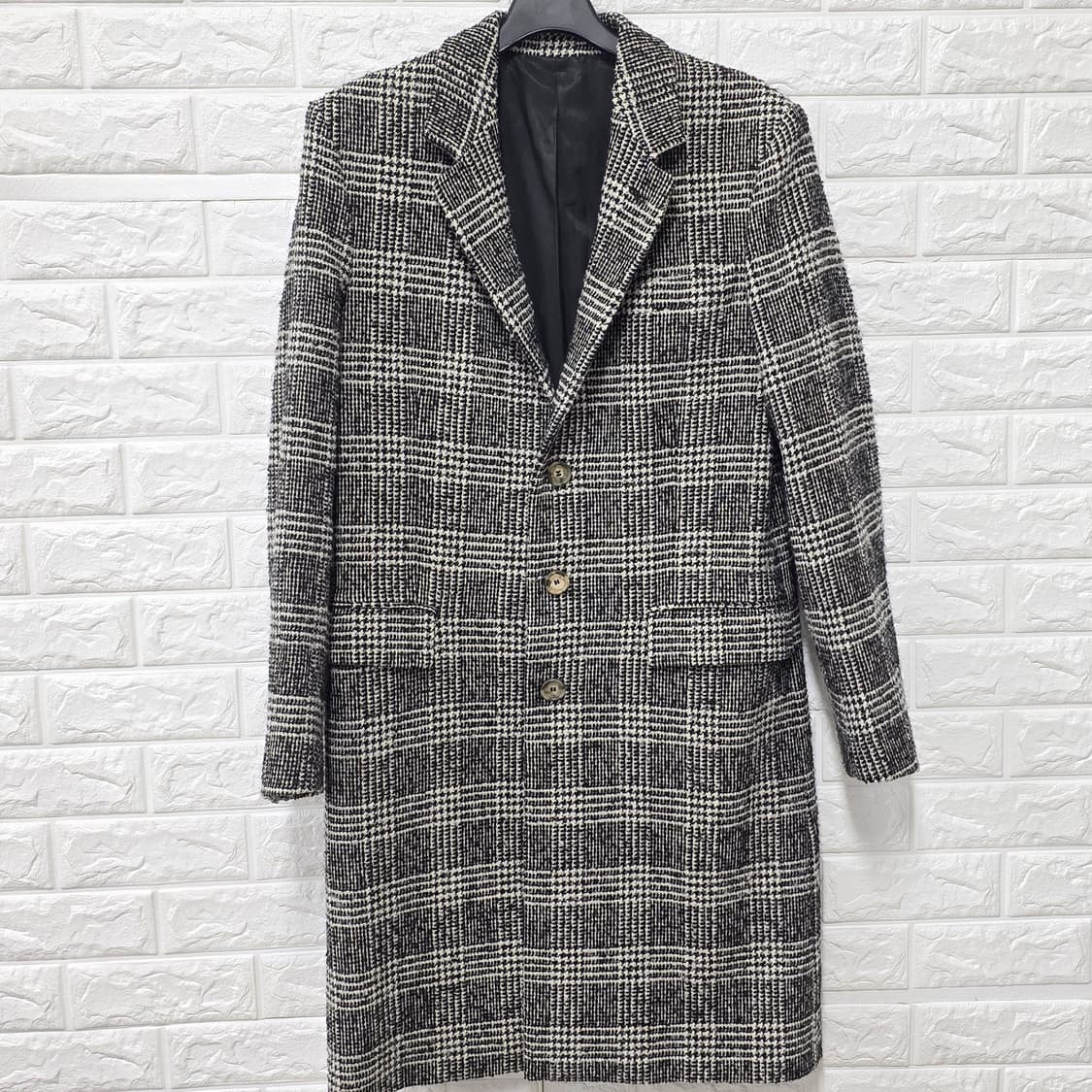 택포// 아미 AMI 겨울 모혼방 체크코트 상품이미지1