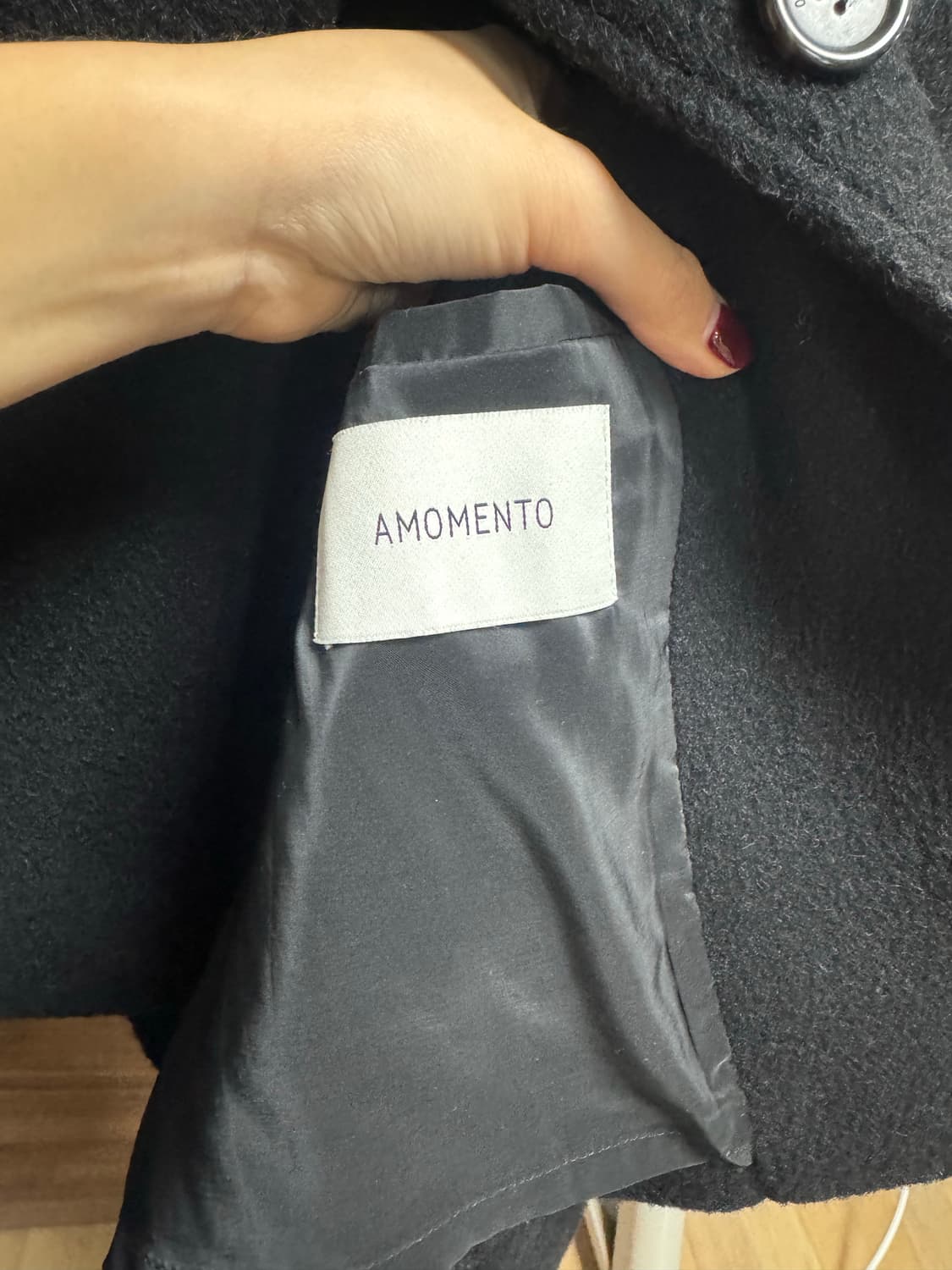 아모멘토 wide crop coat 상품이미지7