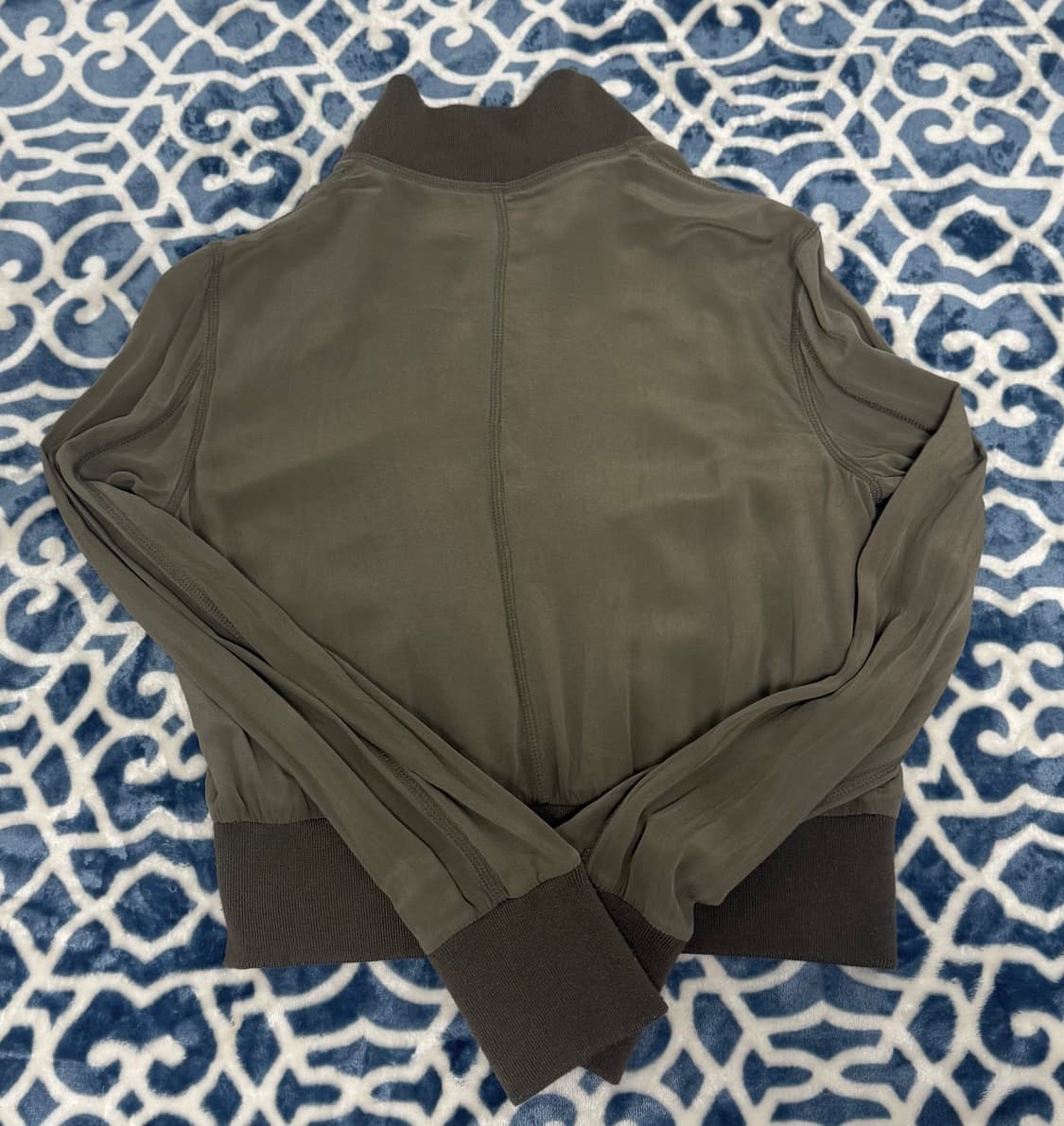 빈티지) 여자가되 개대장핏 카키 집업 자켓 오공이 라이프이즈웻 오네갸루 상품이미지4