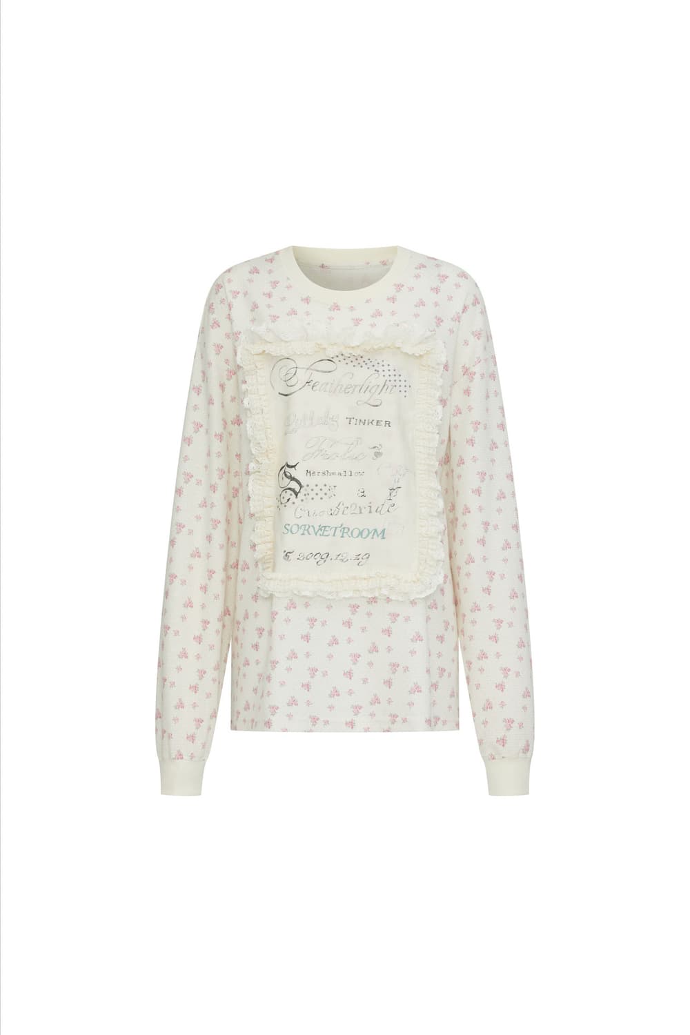 sorvetroom 레터 프릴 스웻셔츠 상품이미지1