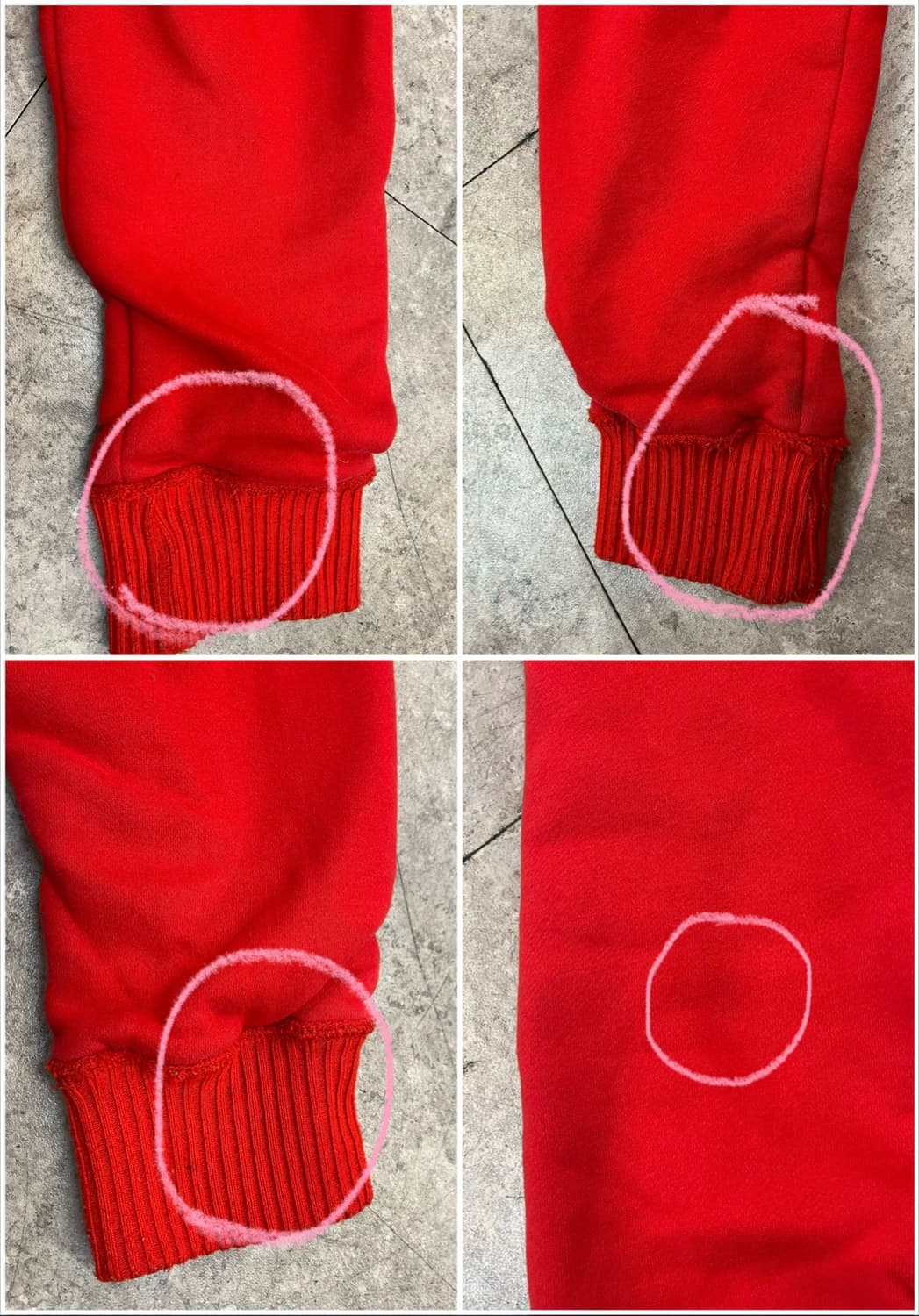 아베크롬비 양털 후드집업 레드 M #csz3319 상품이미지10