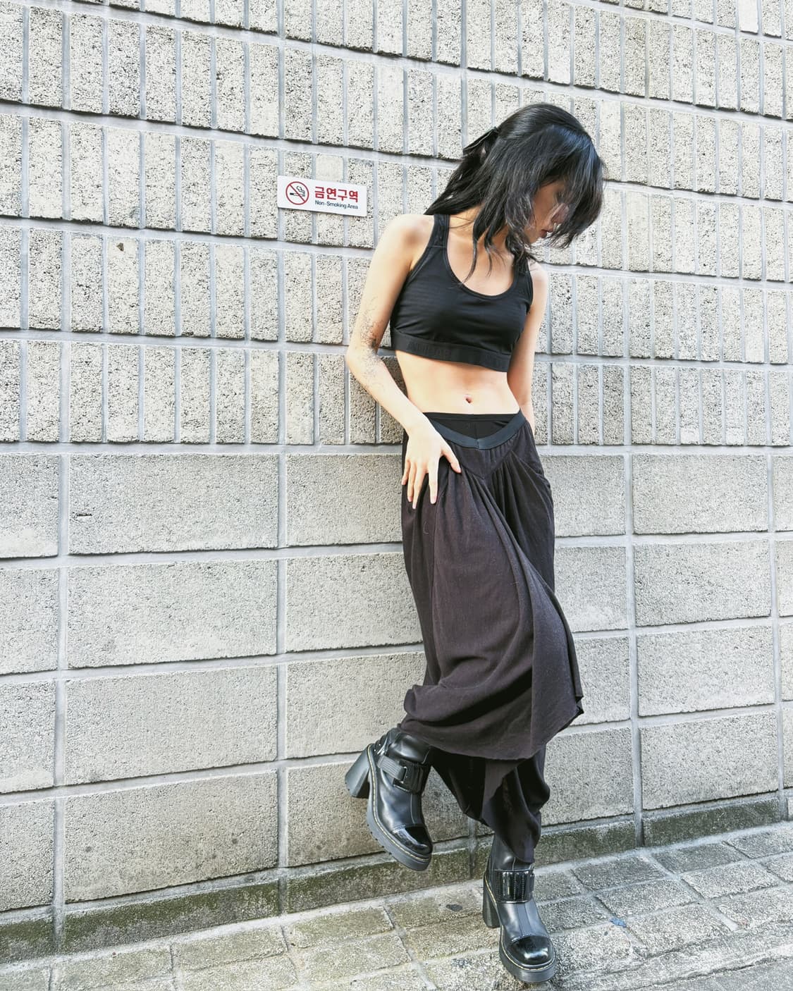 릭 오웬스 드레이프 롱 스커트 상품이미지2