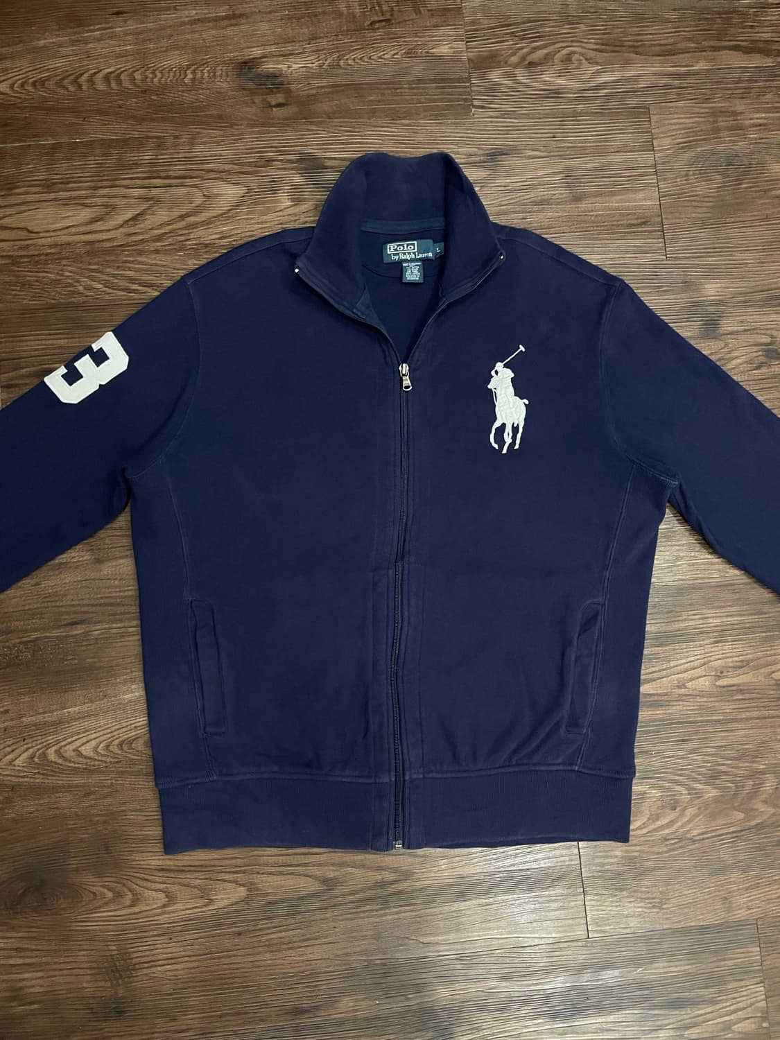 폴로 빅포니 코튼 집업 자켓 네이비 상품이미지1