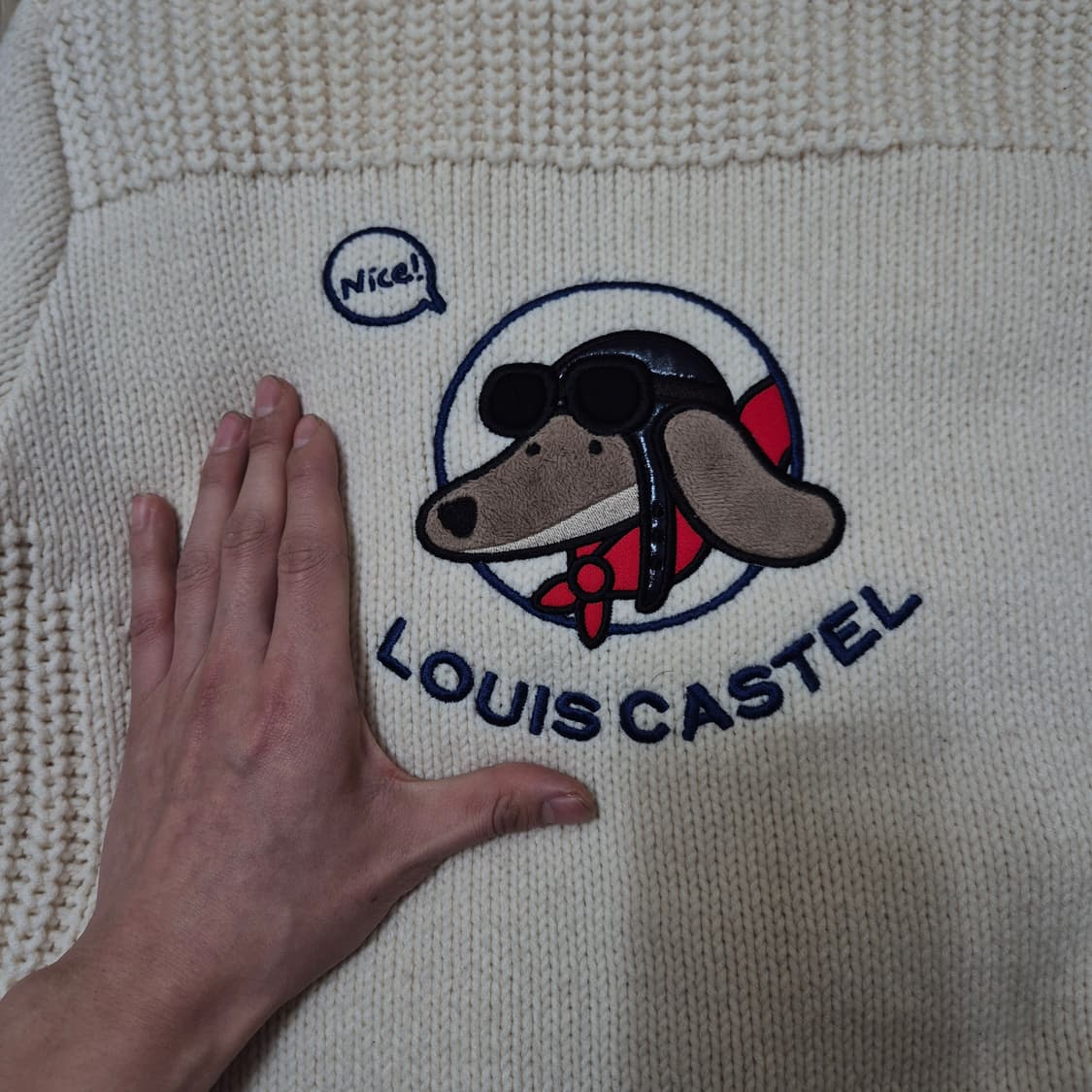 루이까스텔 골프웨어 모직 덕다운 하이브리드 니트 패딩 점퍼 M(95) 상품이미지7