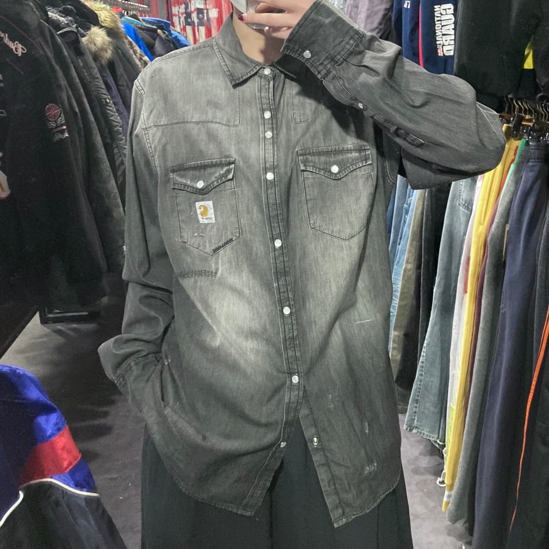 [IM]칼하트 긴팔셔츠 그레이 상품이미지3