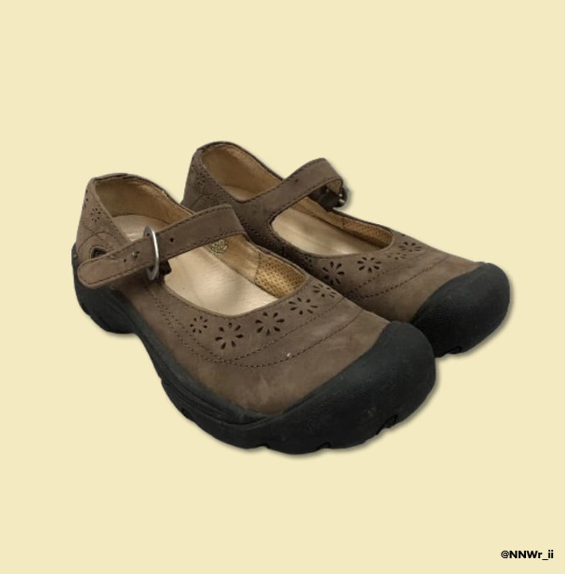 KEEN MARY JANE FLOWER BROWN 상품이미지2
