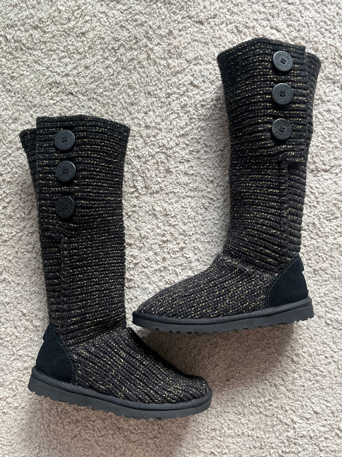 (새상품 희귀템) 어그 니트 카디 부츠 블랙 (230) 상품이미지7