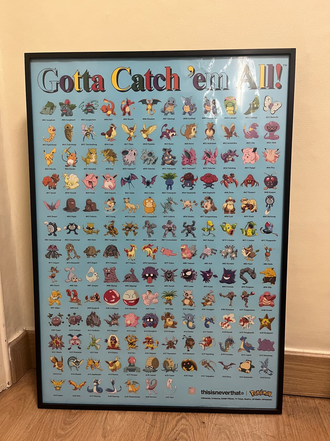 디스이즈네버댓 포켓몬 스티커 포스터  상품이미지1