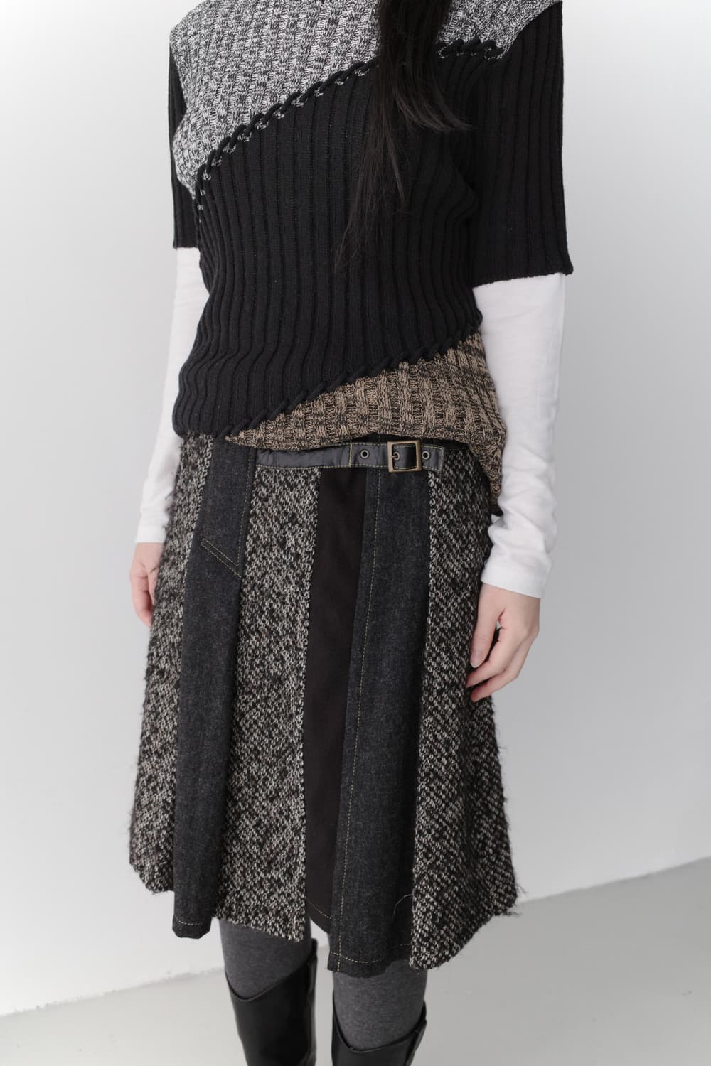 buckle wool skirt 상품이미지7
