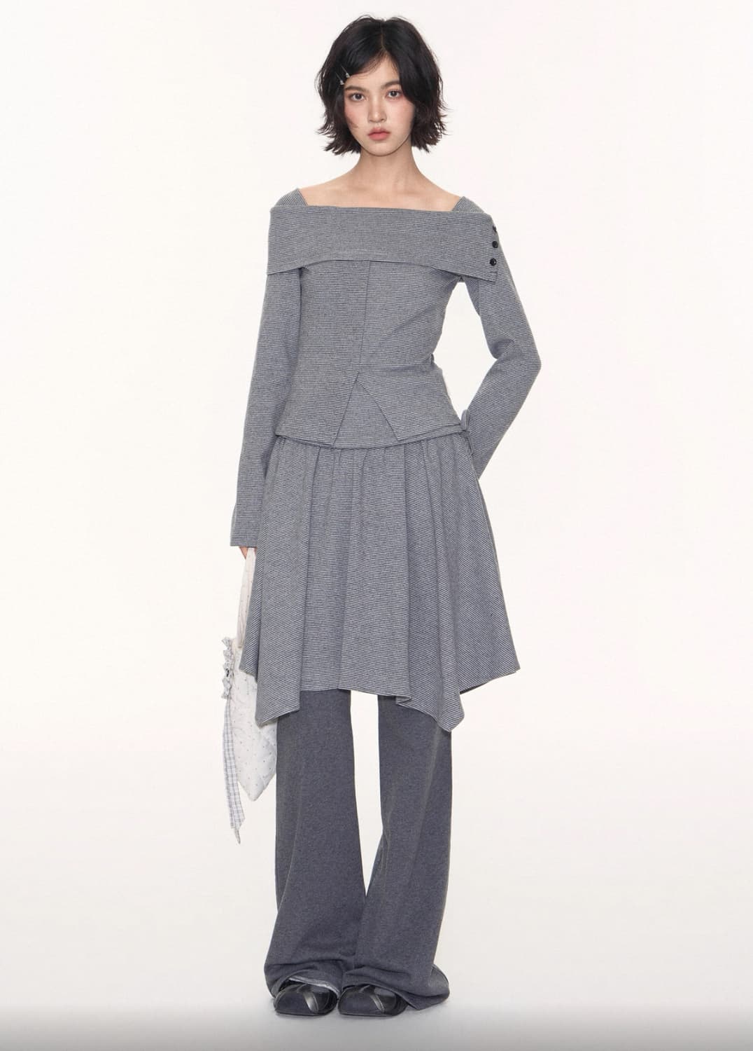 Dear my kiko TAKEANAP 오프숄더 셋업 상품이미지1