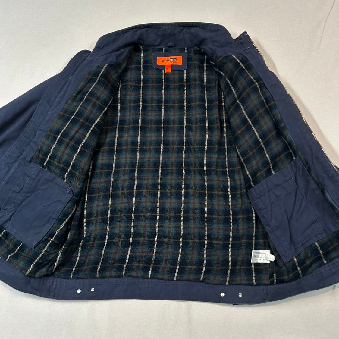 L) Corner Stone USA 워크웨어 워크 자켓 네이비 상품이미지6