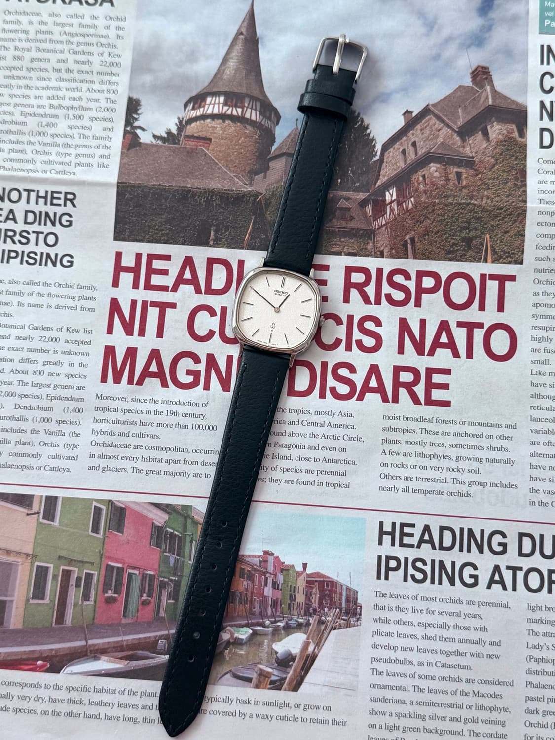 Seiko 세이코 쿼츠 쿠션 스퀘어 샌드 블래스트 1977 상품이미지2