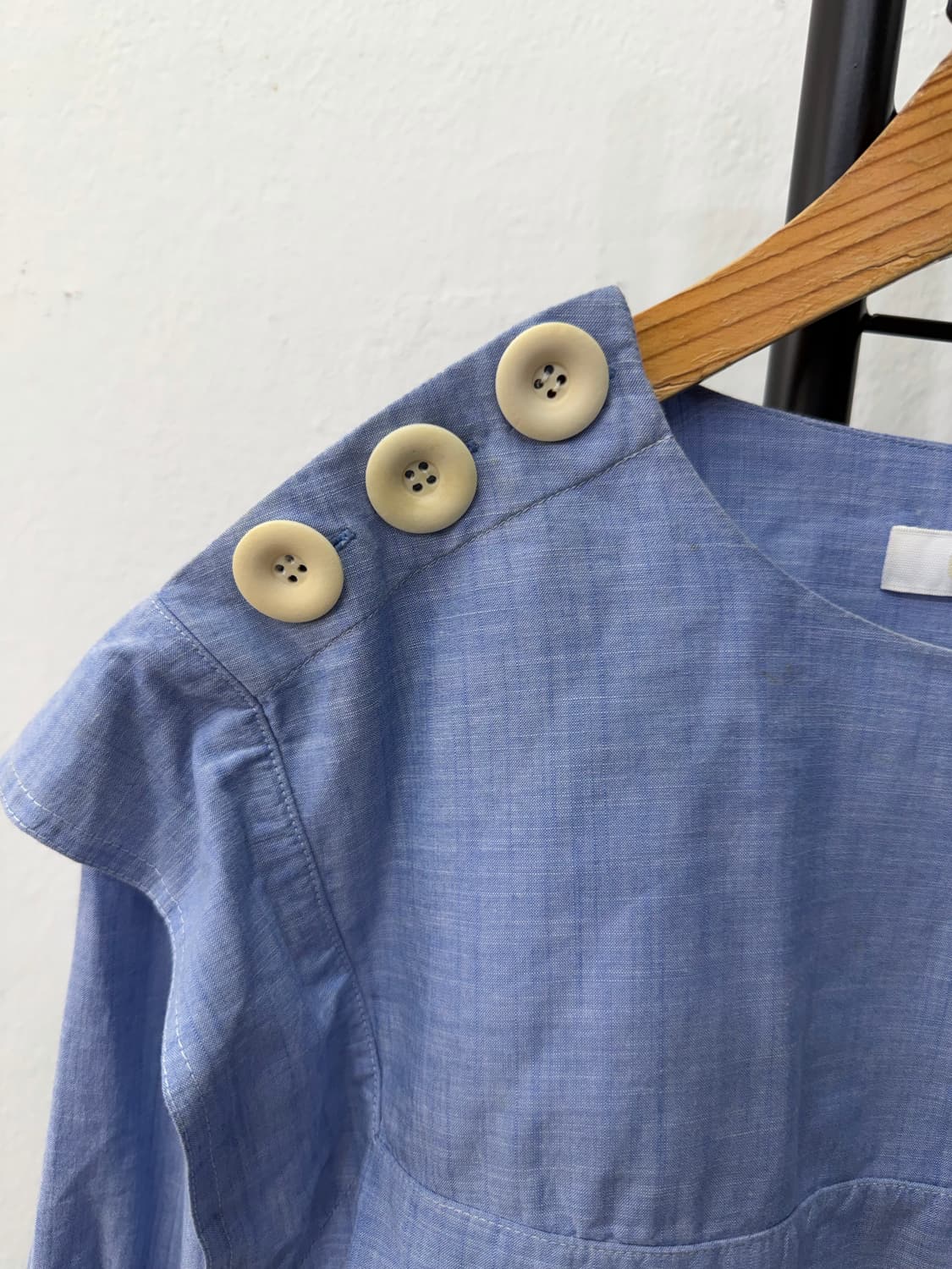 정품) 끌로에 블루 셔츠 긴팔 블라우스 38 상품이미지4