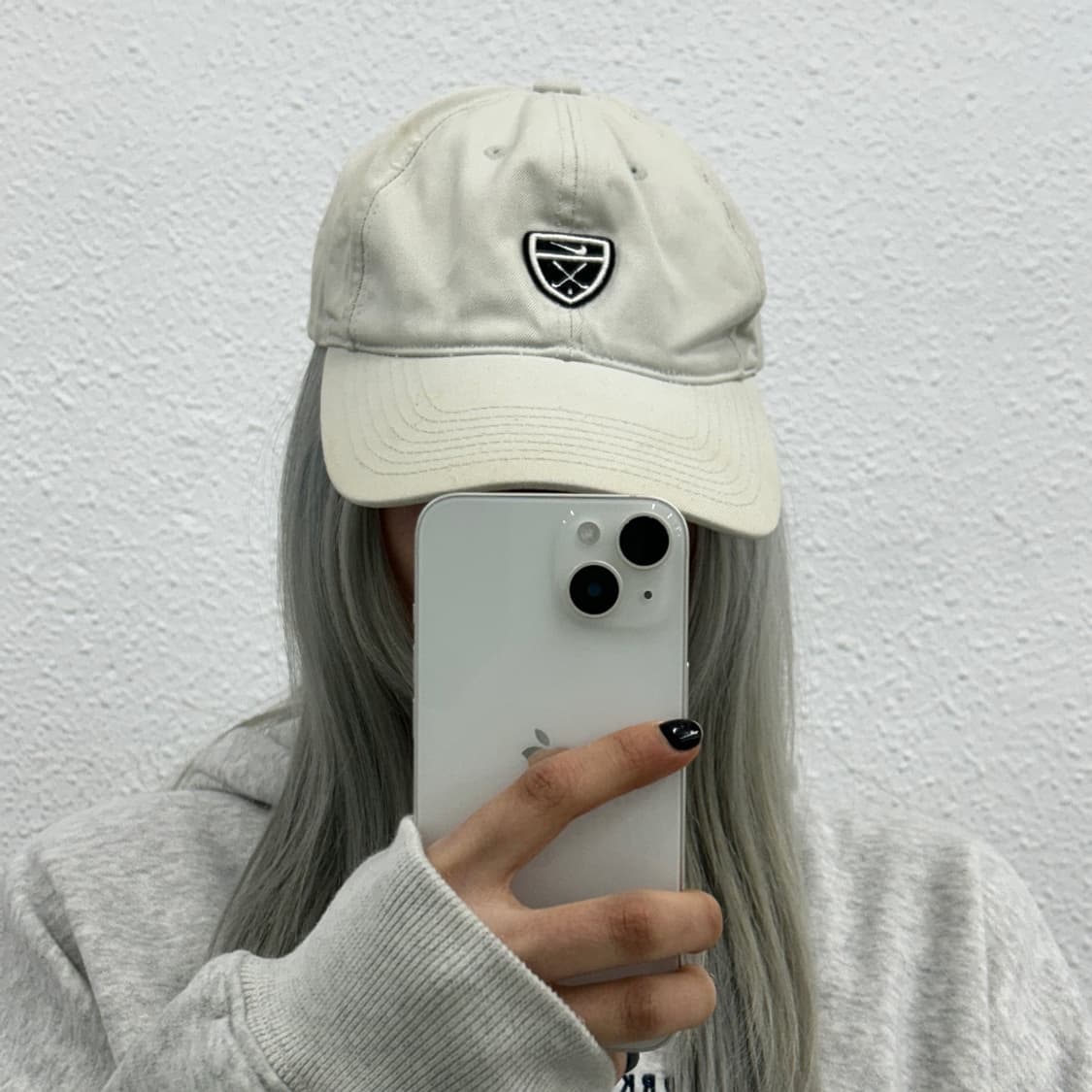 나이키 테니스로고 화이트 볼캡 상품이미지1