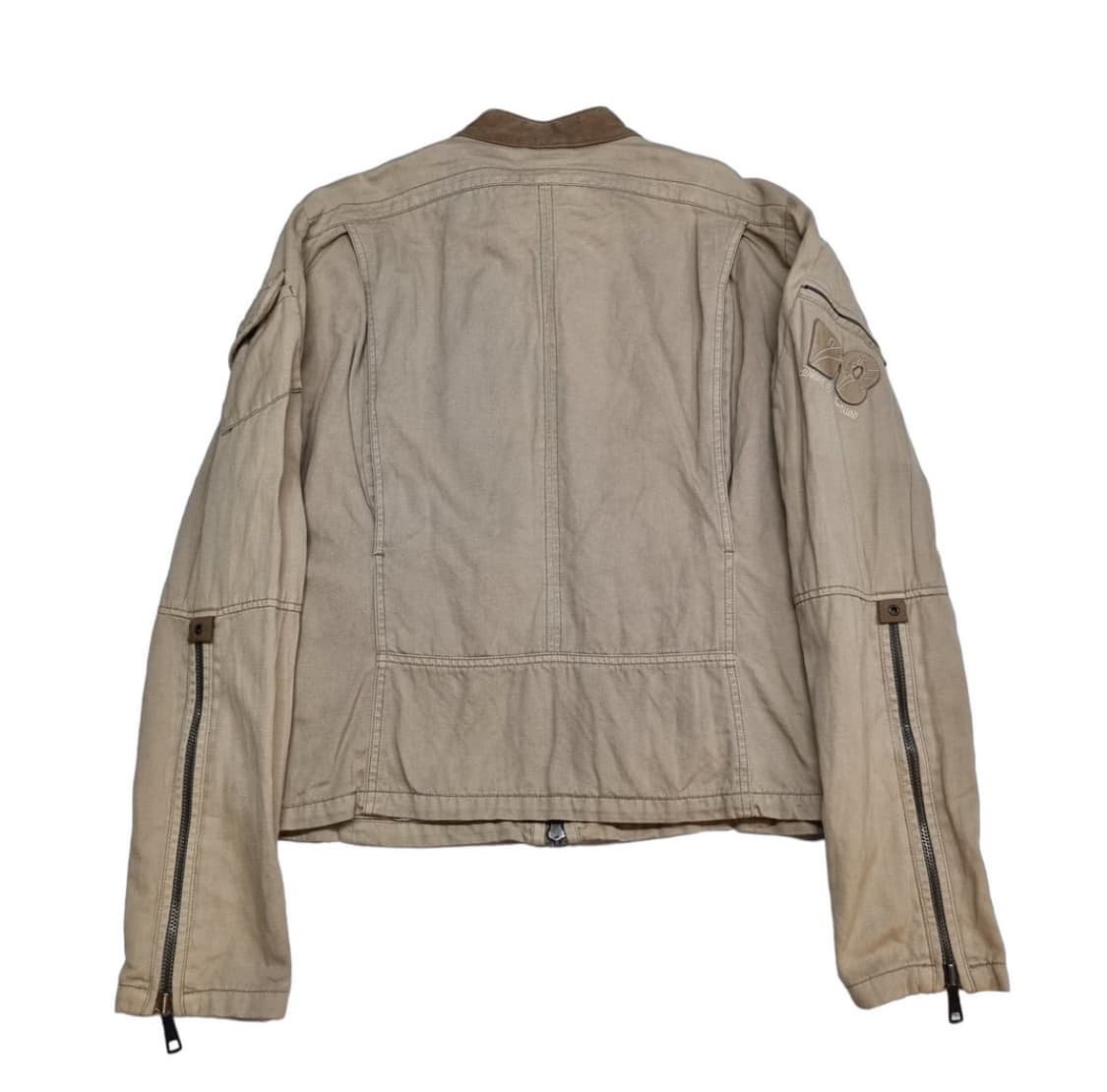 디젤 브라운 투웨이 넥버클 라이더자켓 상품이미지5