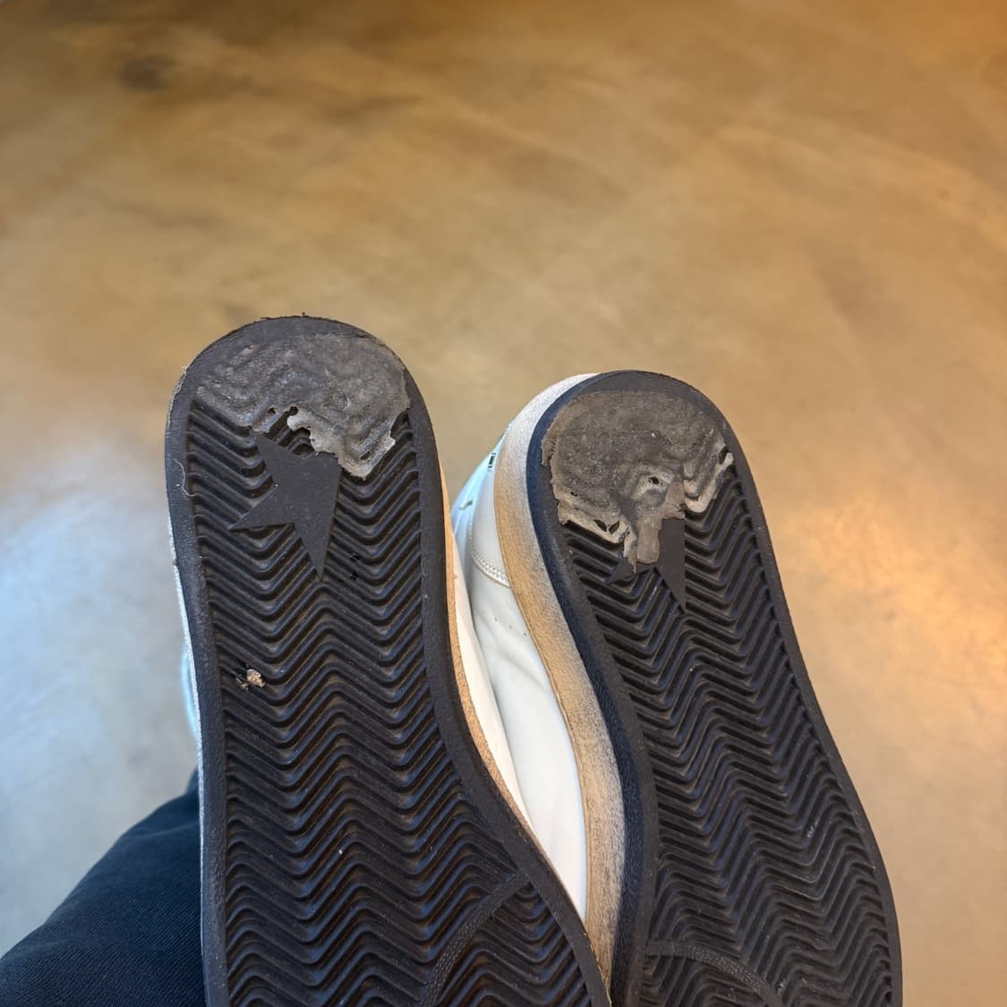 골든구스 여성 시그니처 레오파드 프린트 포니스킨 인서트 스카이스타 43 상품이미지5