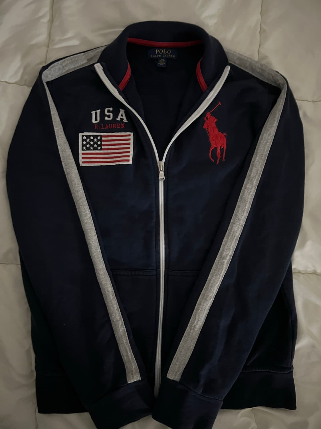 폴로 네이비 빅포니 성조기 집업  상품이미지2