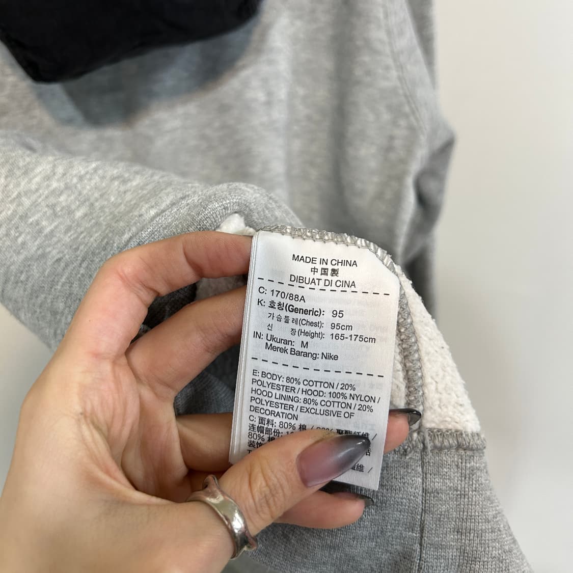나이키 남성 기모 후드티 M 상품이미지4