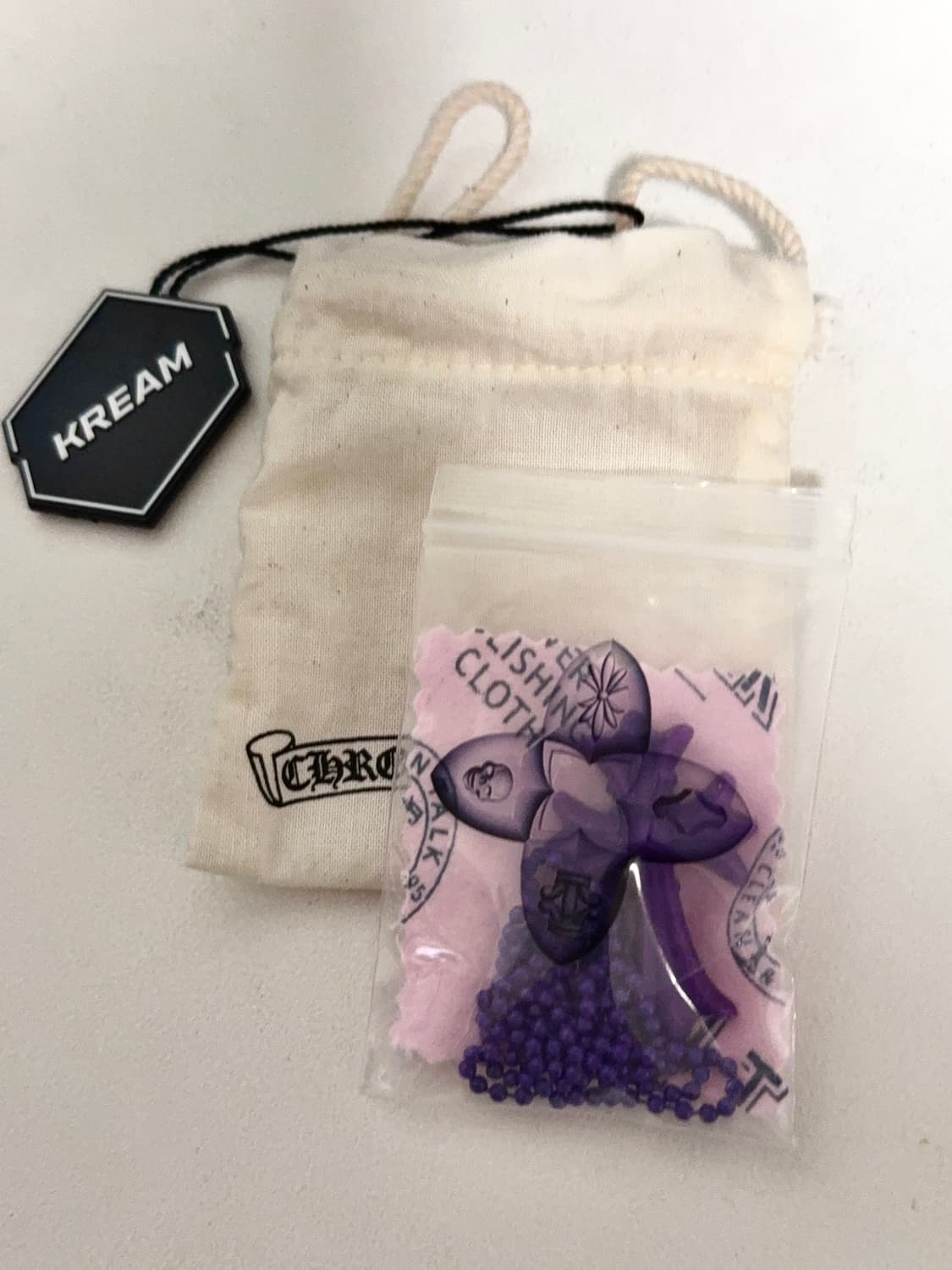 크롬하츠 실리콘 실리크롬 목걸이 퍼플 상품이미지1