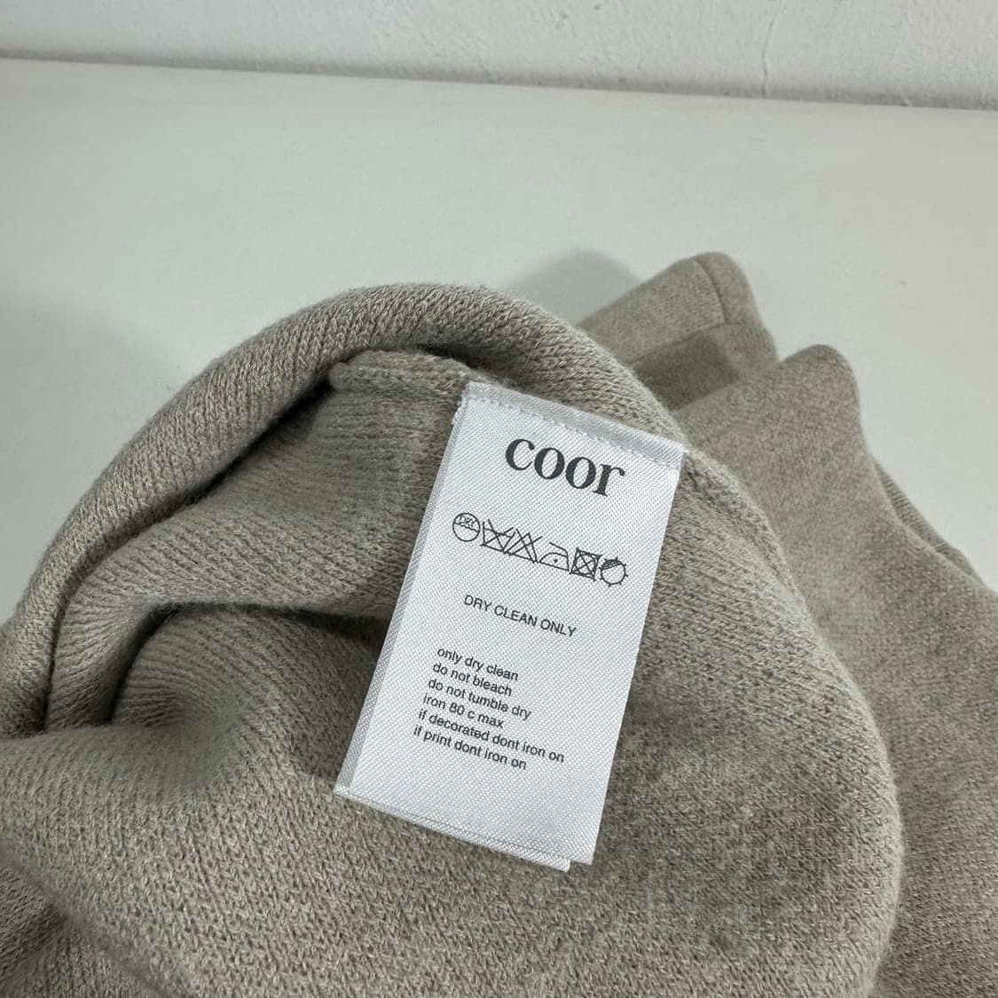 S 95 COOR 쿠어 오트밀 캐시미어혼방 라운드니트 상품이미지6