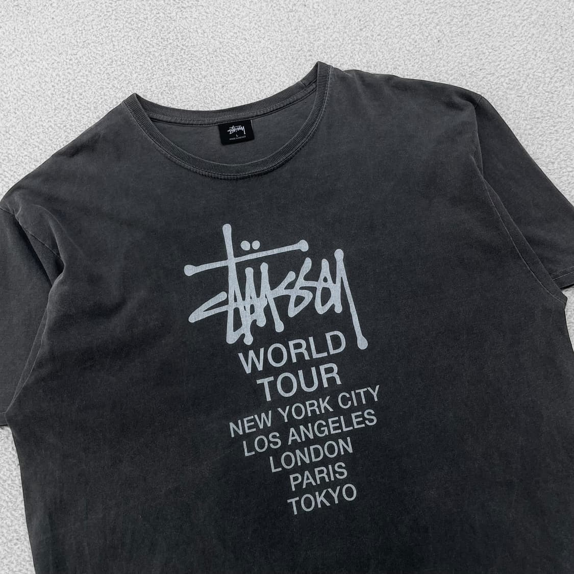 스투시 Stussy 재팬 월드투어 피그먼트 반팔티 상품이미지2