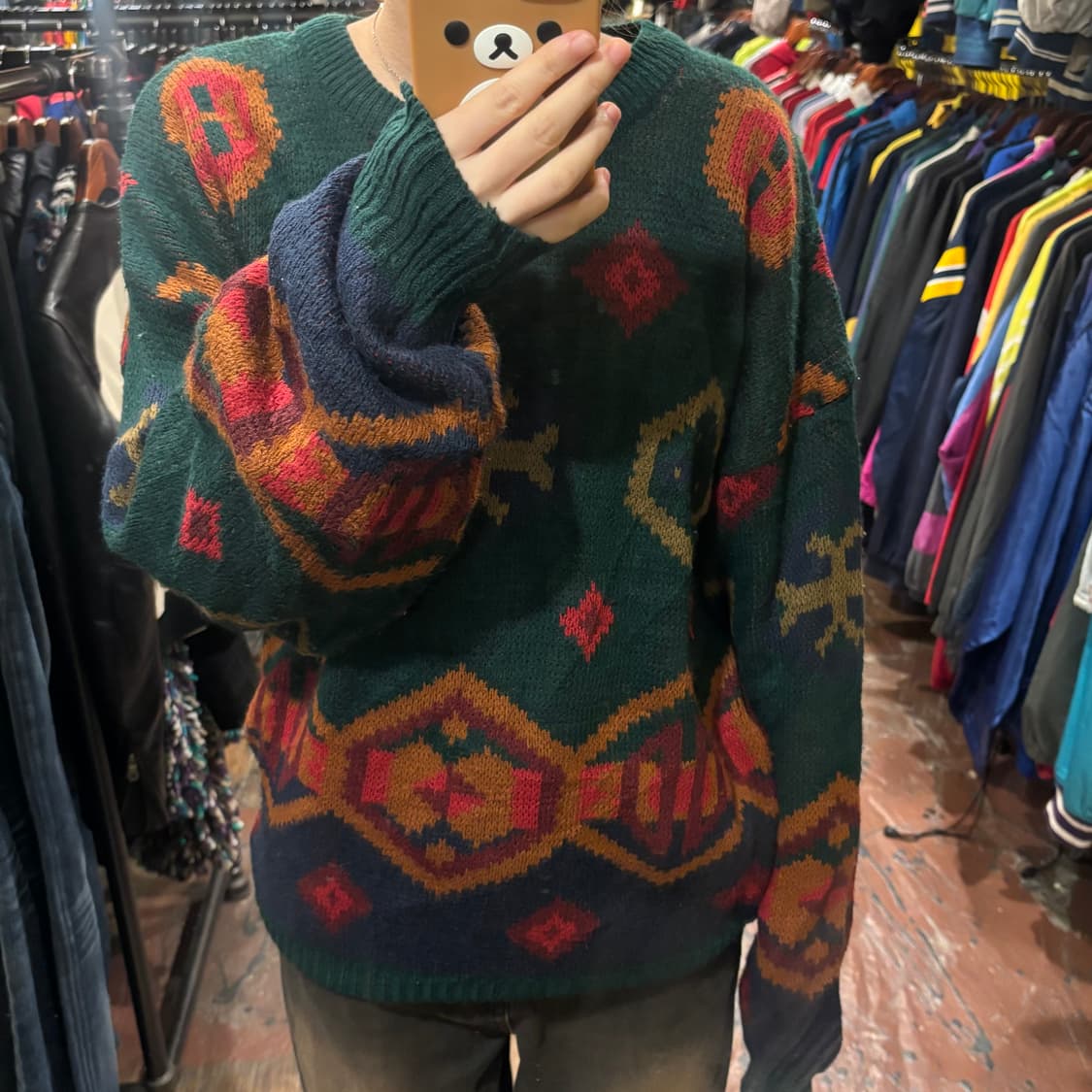 [Hi] 빈티지 아가일 패턴 니트 상품이미지2