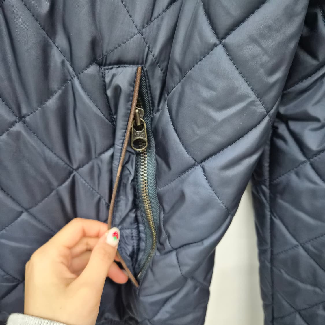 폴로 랄프로렌 네이비 퀼팅 자켓 남성 M 상품이미지3