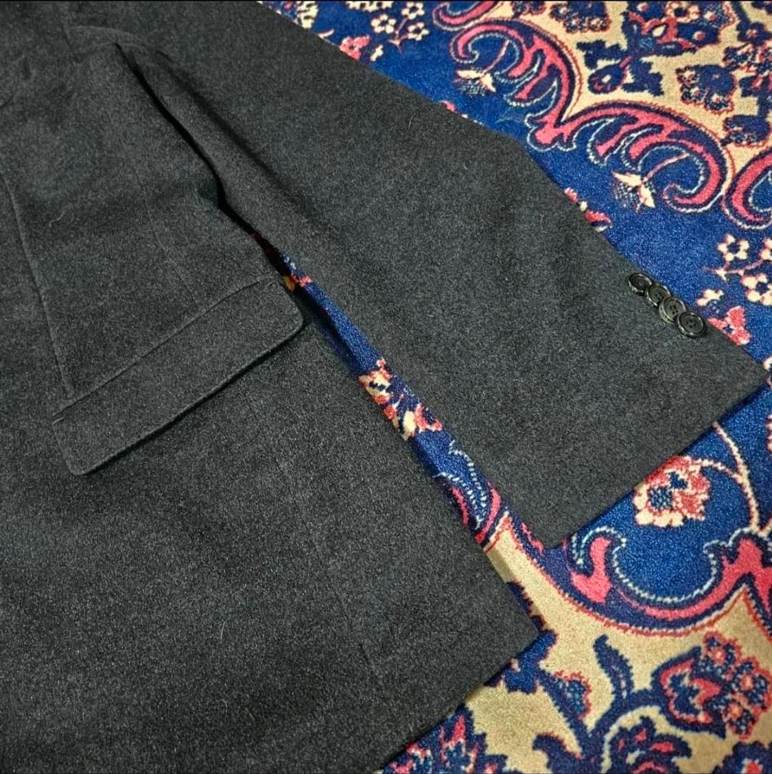 타임옴므(TIME) 캐시미어 95% 차콜 블레이져 100-105 상품이미지4