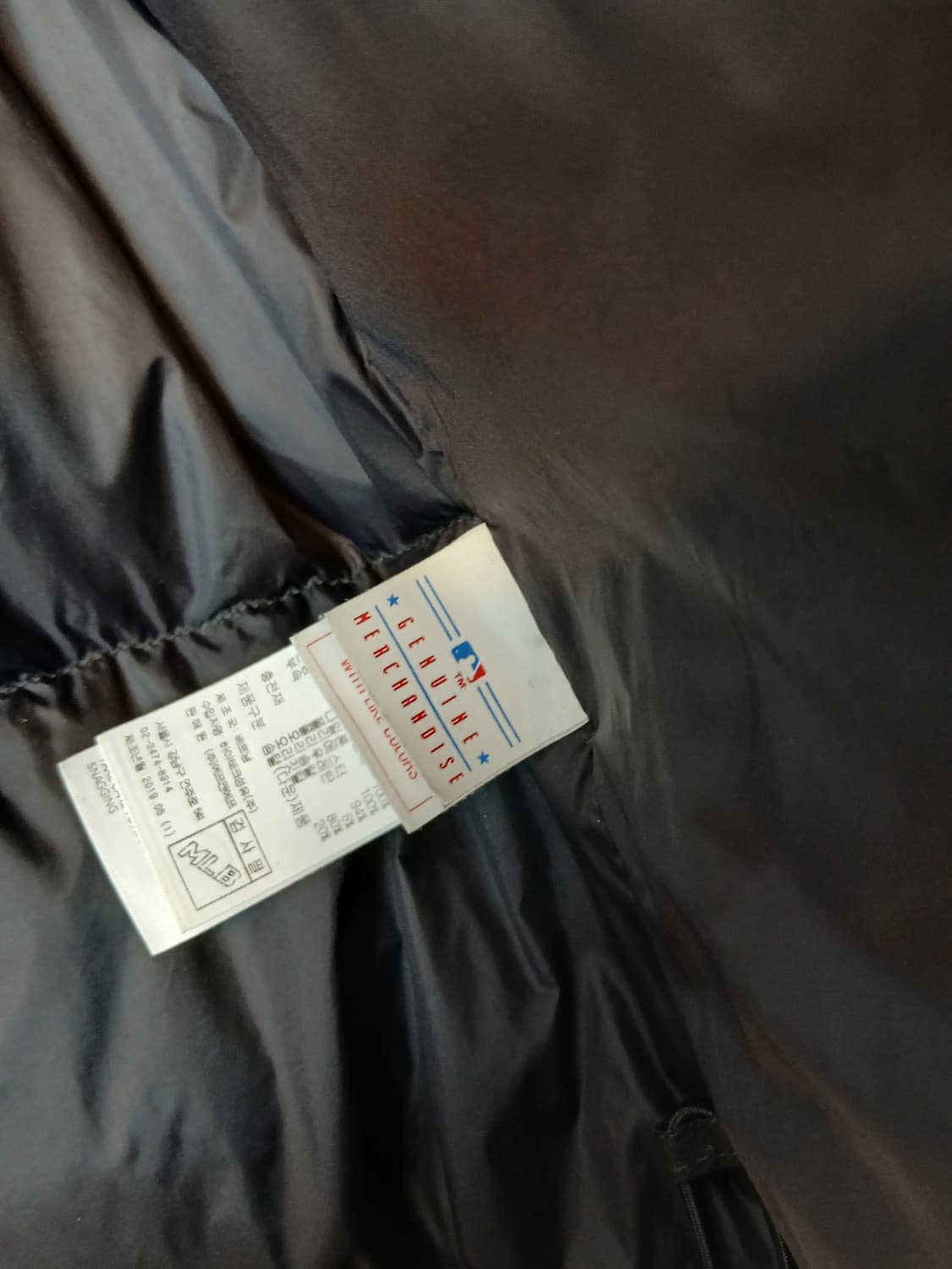 MLB NY 패딩 블랙 85 XS 새제품급 상품이미지8