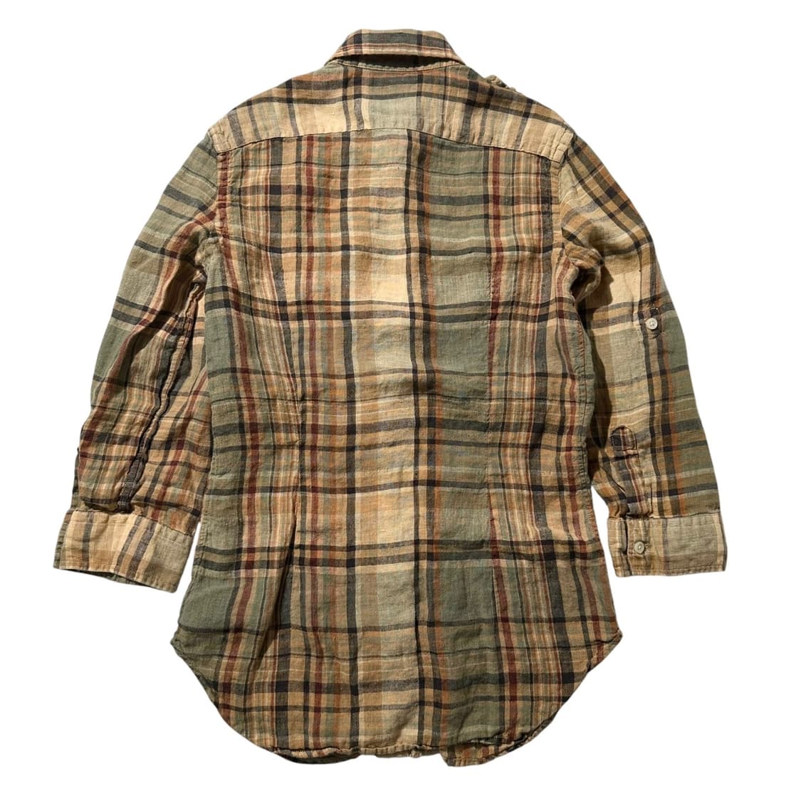 랄프로렌 린넨 견장 체크 셔츠 상품이미지3