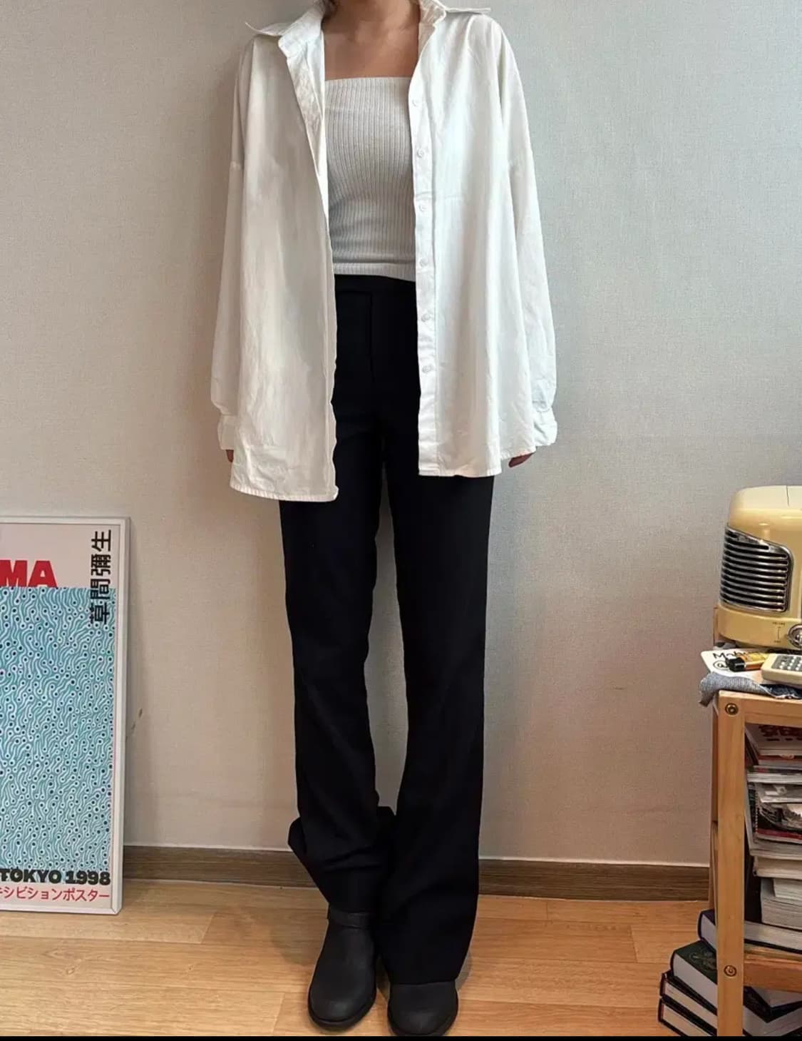 Leather Point Flare Pants 상품이미지3