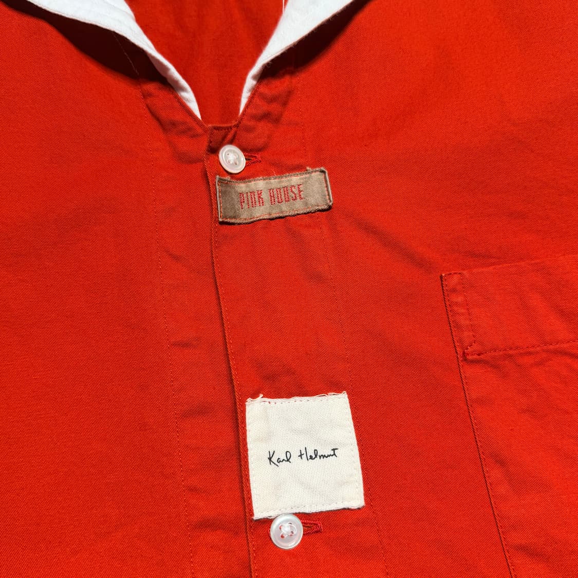 재팬 핑크하우스 칼헬무트 코튼 반팔 셔츠 XL 상품이미지4