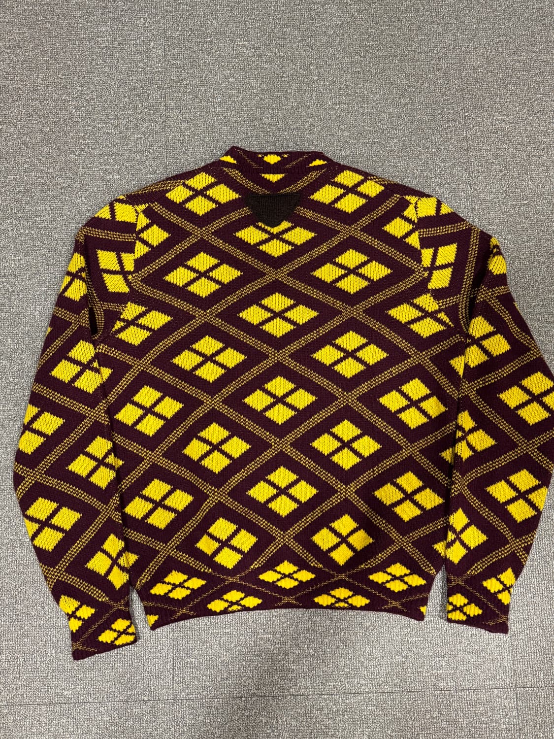 21AW 프라다 라프시몬스 자카드 지오메트릭 울 캐시미어 니트 48 상품이미지7