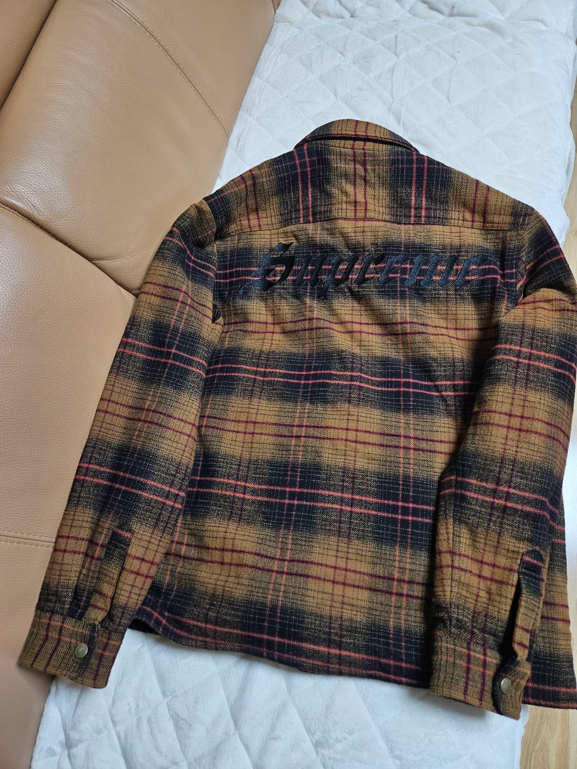 슈프림 라인드 플란넬 스냅 셔츠 자켓 23FW 상품이미지2